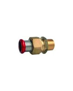 Male Barrel Union Brass Nut EPDM Flat Seal