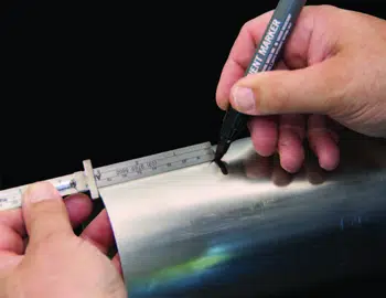 Witness Mark Insertion Depth